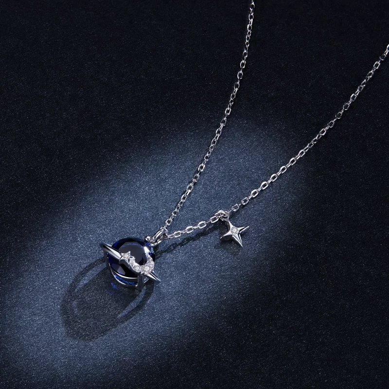(image pour) Collier Style PANDORA Planète - BSN166 - Afficher 6