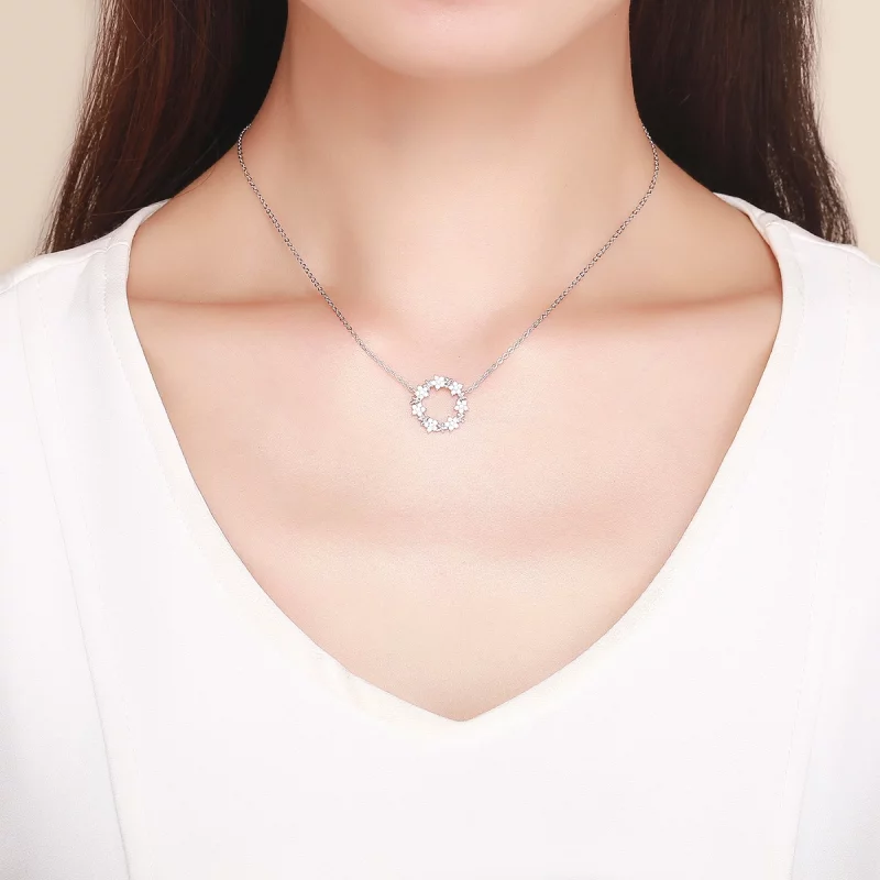 (image pour) Collier Style PANDORA Plein d'étoiles - BSN028 - Afficher 6