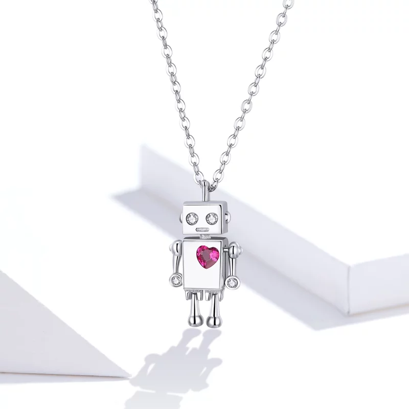 (image pour) Collier Style PANDORA Robot d'amour - SCN388 - Afficher 10