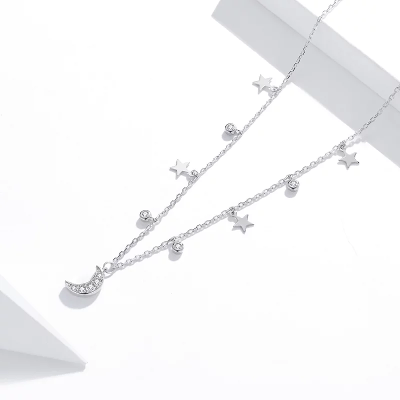 (image pour) Collier Style PANDORA Rêve Étoile Lune - SCN420 - Afficher 3