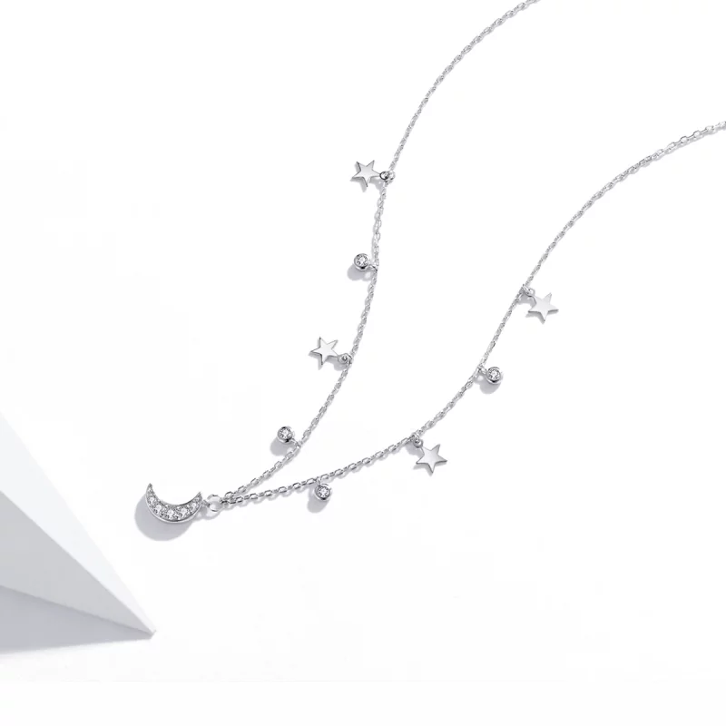 (image pour) Collier Style PANDORA Rêve Étoile Lune - SCN420 - Afficher 4