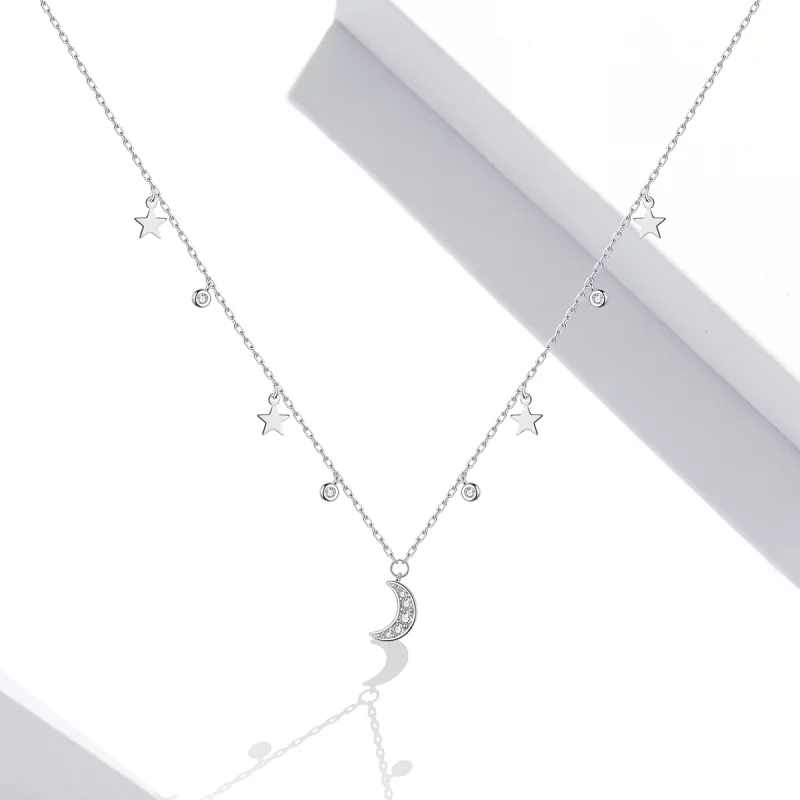 (image pour) Collier Style PANDORA Rêve Étoile Lune - SCN420 - Afficher 5