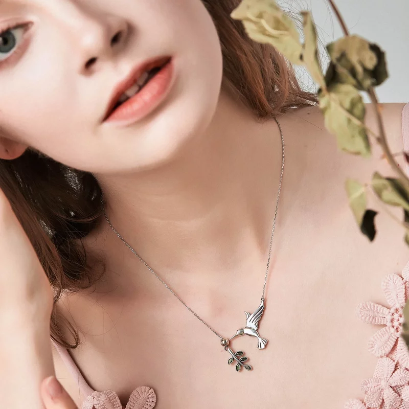(image pour) Collier Style PANDORA Salutations des colibris - SCN217 - Afficher 7