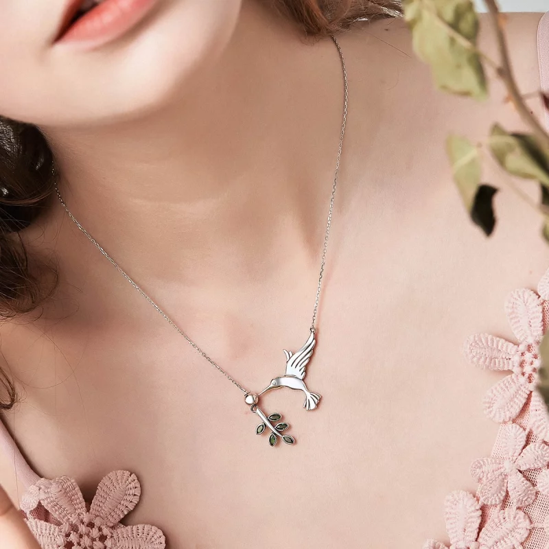 (image pour) Collier Style PANDORA Salutations des colibris - SCN217 - Afficher 13