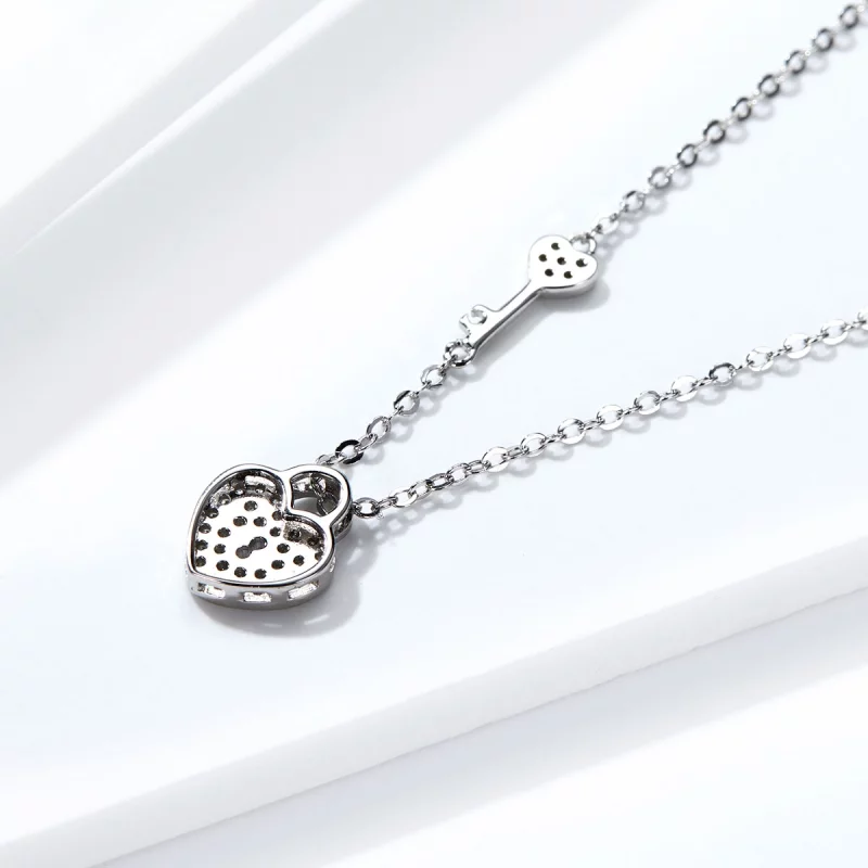 (image pour) Collier Style PANDORA Serrure de coeur - SCN315 - Afficher 6