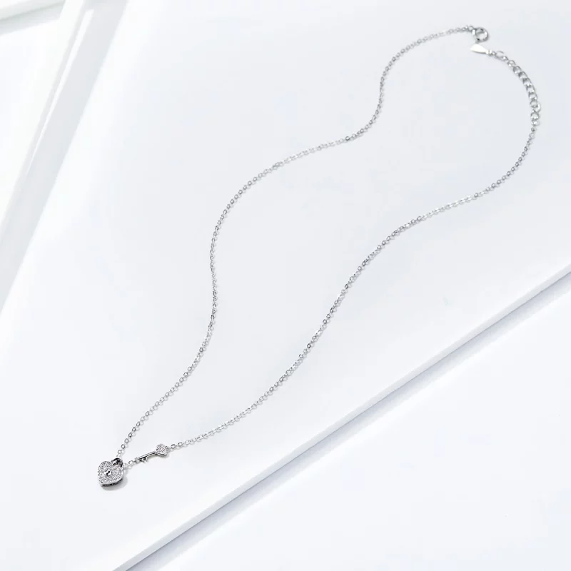 (image pour) Collier Style PANDORA Serrure de coeur - SCN315 - Afficher 7