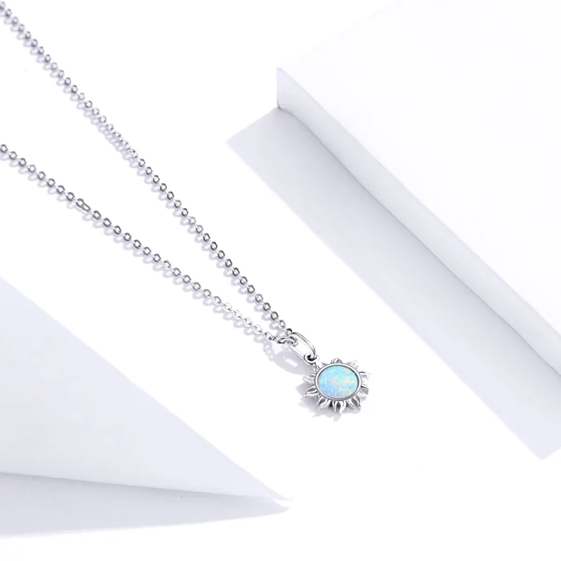 (image pour) Collier Style PANDORA Soleil bleu - SCN399 - Afficher 2