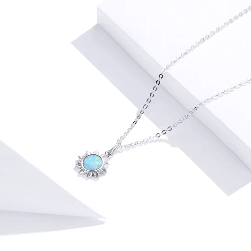 (image pour) Collier Style PANDORA Soleil bleu - SCN399 - Afficher 5