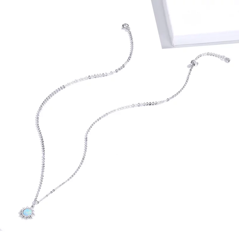 (image pour) Collier Style PANDORA Soleil bleu - SCN399 - Afficher 6