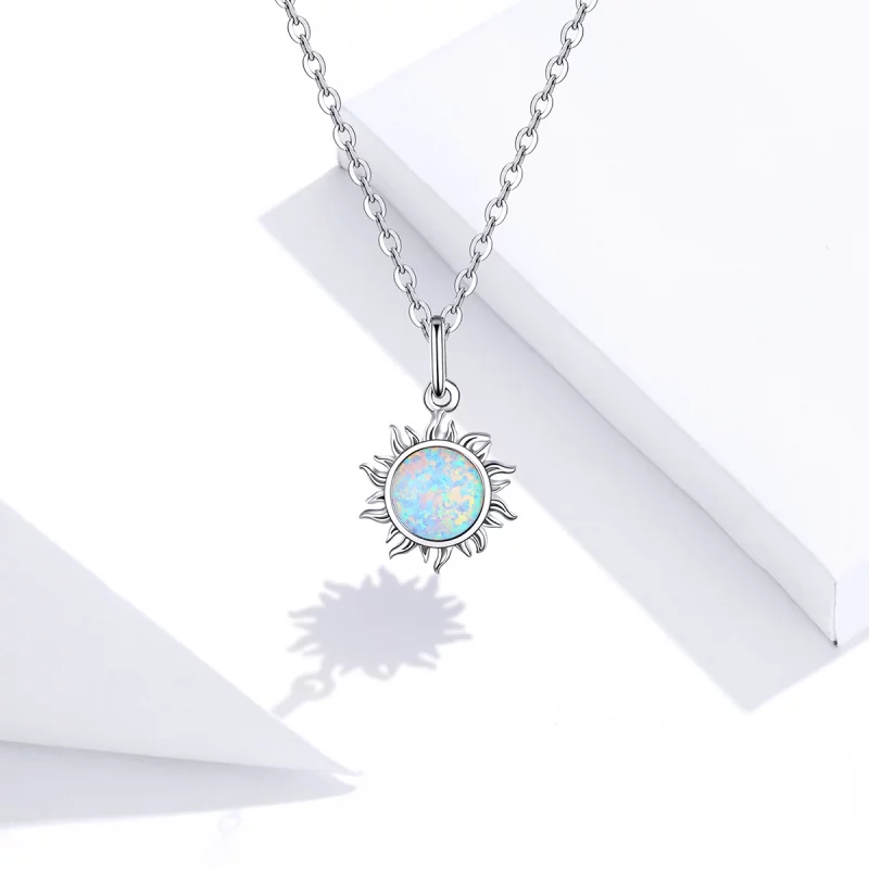 (image pour) Collier Style PANDORA Soleil bleu - SCN399 - Afficher 7
