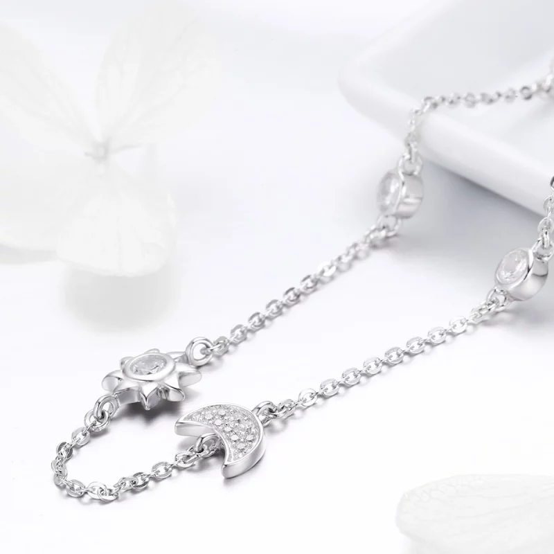 (image pour) Collier Style PANDORA Soleil et Lune Gloire - SCN272 - Afficher 4