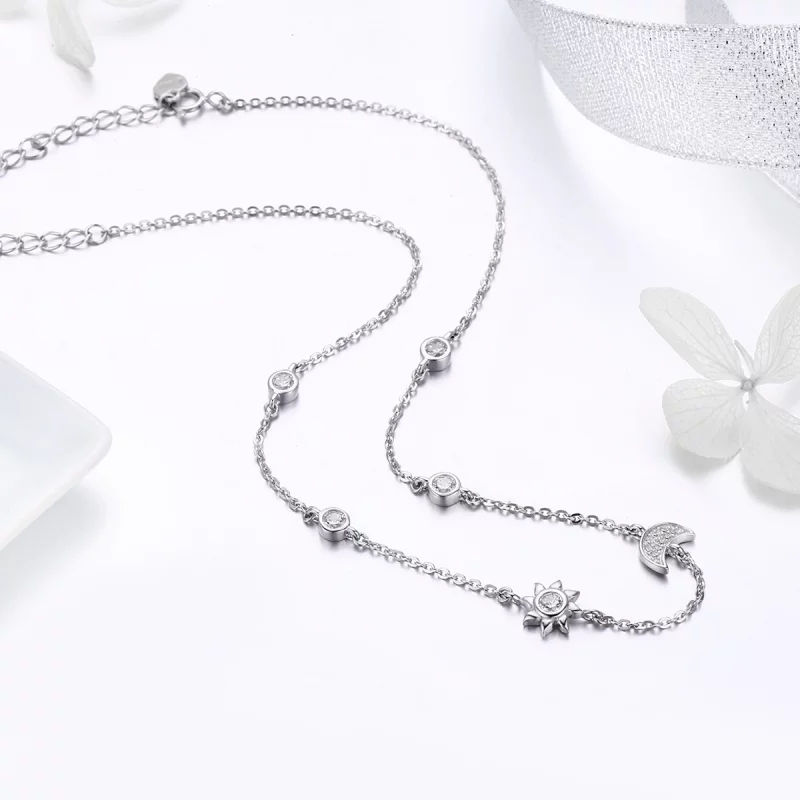 (image pour) Collier Style PANDORA Soleil et Lune Gloire - SCN272 - Afficher 6
