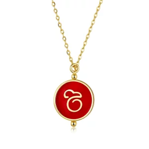 Collier Style PANDORA Souris chinoise - SCN390 (image pour) Collier Style PANDORA Souris chinoise - SCN390