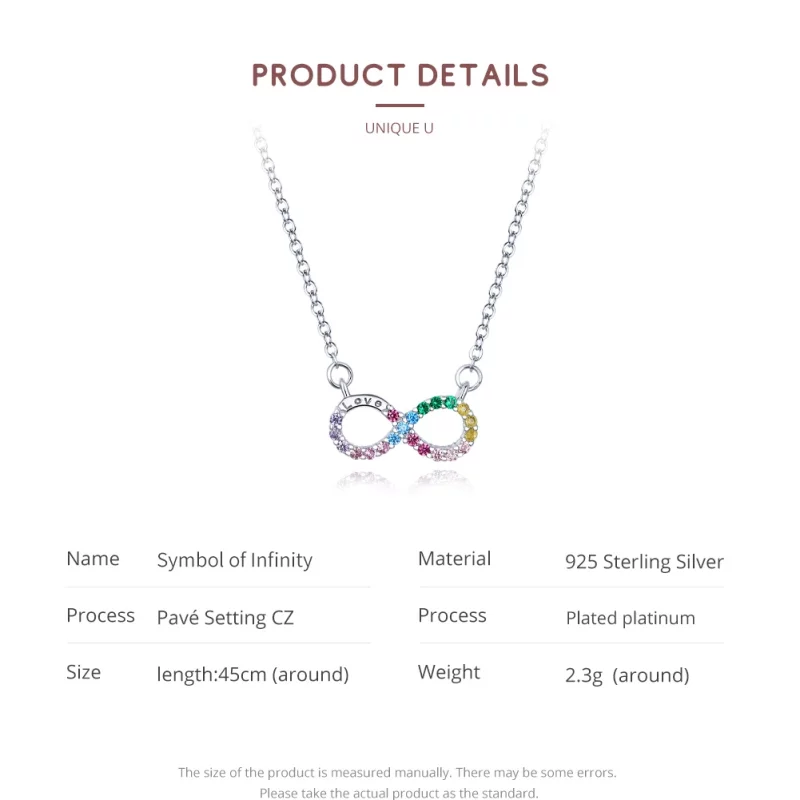 (image pour) Collier Style PANDORA Symbole de l'infini - SCN402 - Afficher 4