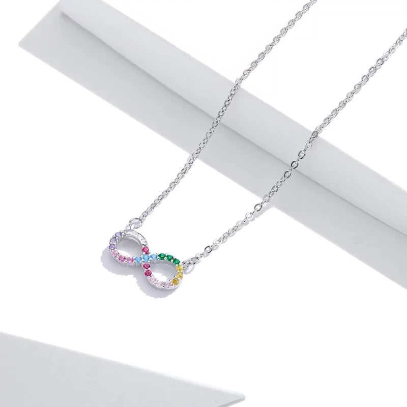 (image pour) Collier Style PANDORA Symbole de l'infini - SCN402 - Afficher 2