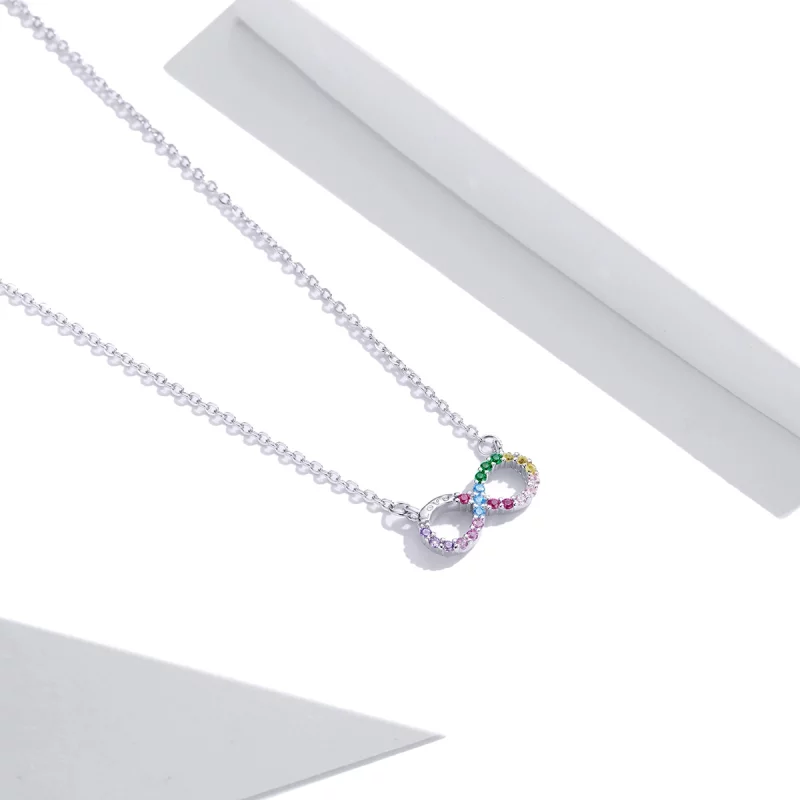 (image pour) Collier Style PANDORA Symbole de l'infini - SCN402 - Afficher 5