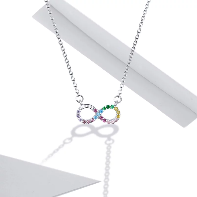 (image pour) Collier Style PANDORA Symbole de l'infini - SCN402 - Afficher 7