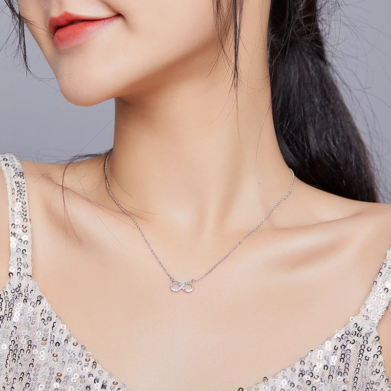 (image pour) Collier Style PANDORA Symbole de l'infini - SCN402 - Afficher 8