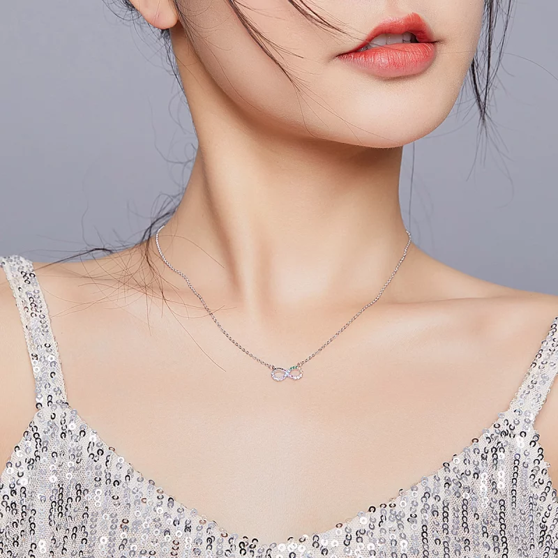 (image pour) Collier Style PANDORA Symbole de l'infini - SCN402 - Afficher 9