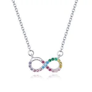 (image pour) Collier Style PANDORA Symbole de l'infini - SCN402