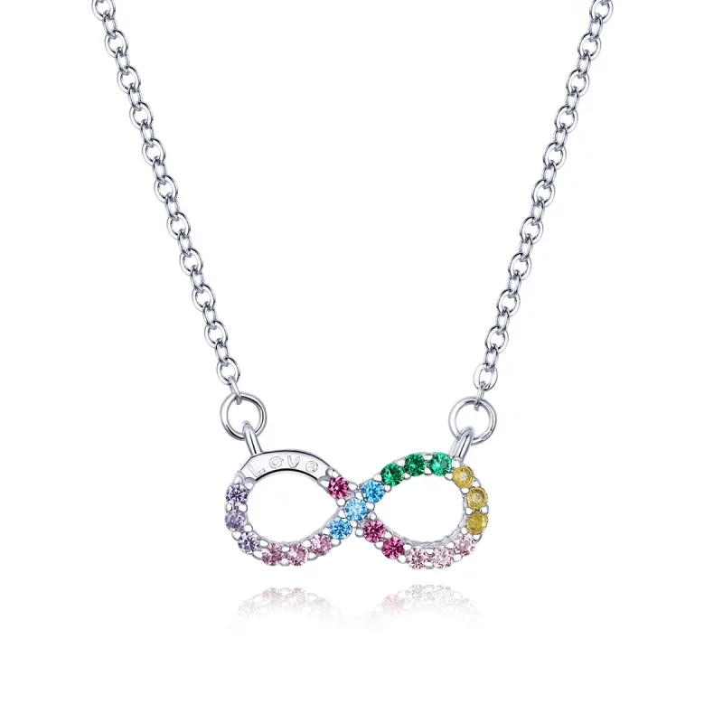 (image pour) Collier Style PANDORA Symbole de l'infini - SCN402