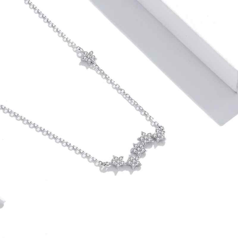 (image pour) Collier Style PANDORA Étoiles scintillantes - SCN419 - Afficher 3
