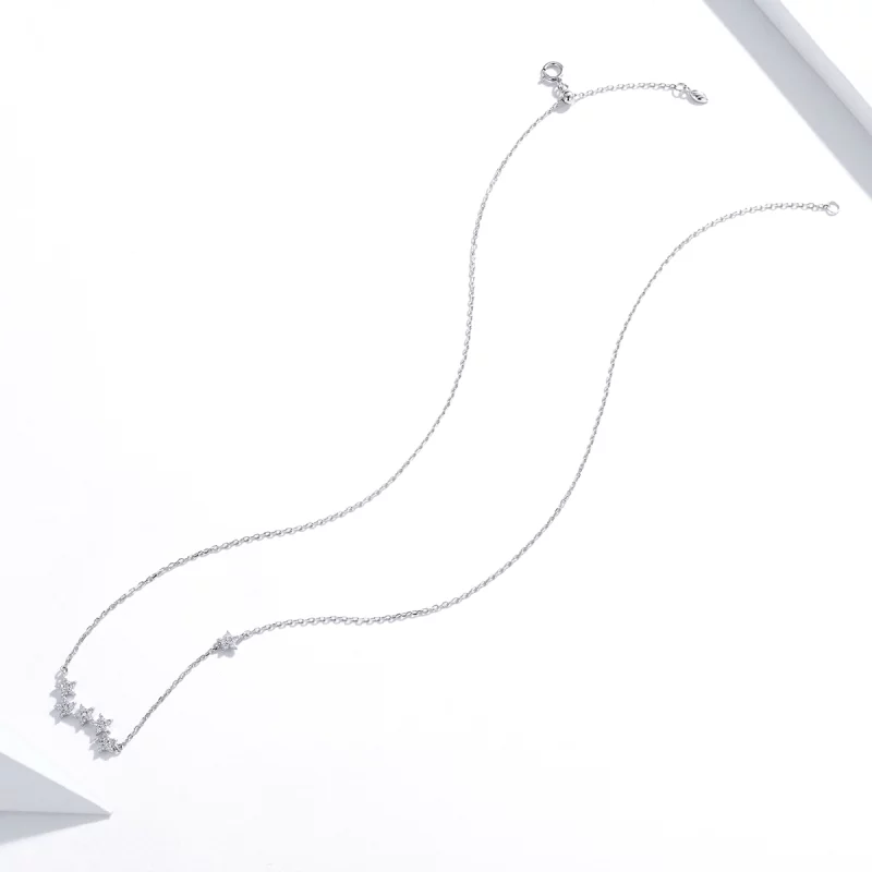 (image pour) Collier Style PANDORA Étoiles scintillantes - SCN419 - Afficher 4