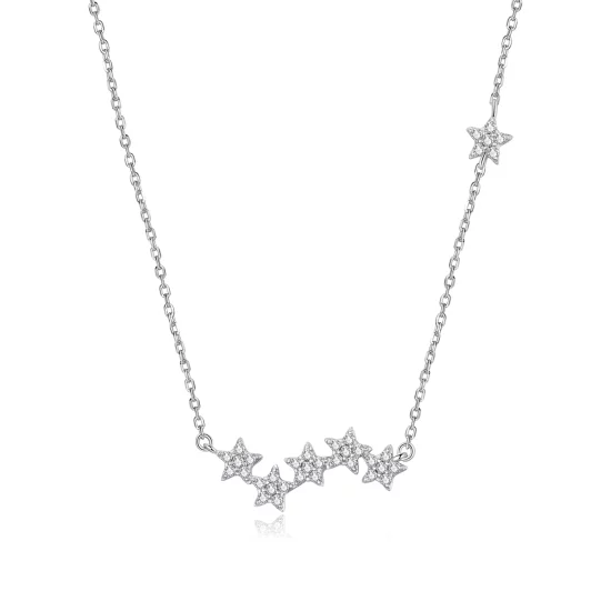 (image pour) Collier Style PANDORA Étoiles scintillantes - SCN419