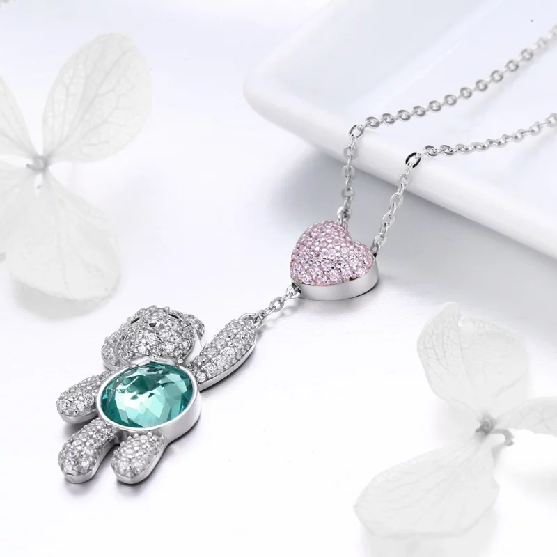 (image pour) Collier Style PANDORA Un ours mignon - SCN271 - Afficher 4