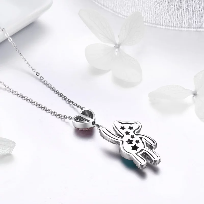 (image pour) Collier Style PANDORA Un ours mignon - SCN271 - Afficher 5