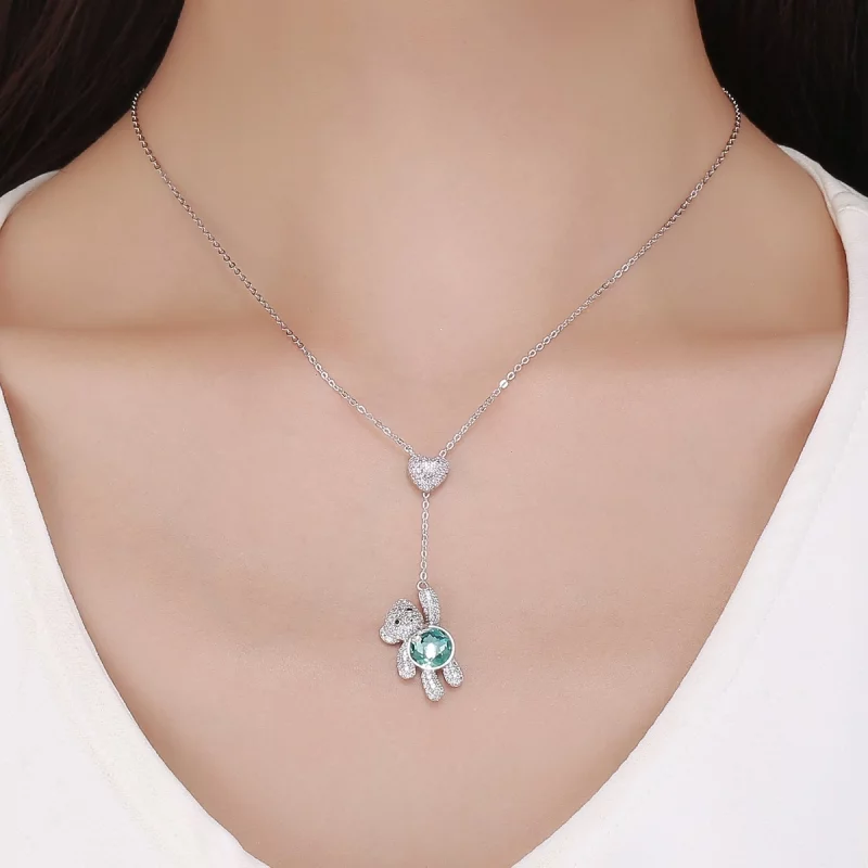 (image pour) Collier Style PANDORA Un ours mignon - SCN271 - Afficher 7