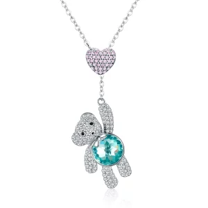 (image pour) Collier Style PANDORA Un ours mignon - SCN271