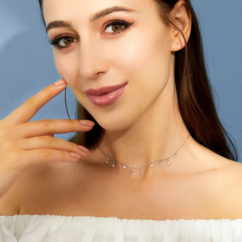 (image pour) Collier étoile de style Pandora - BSN116 - Afficher 6