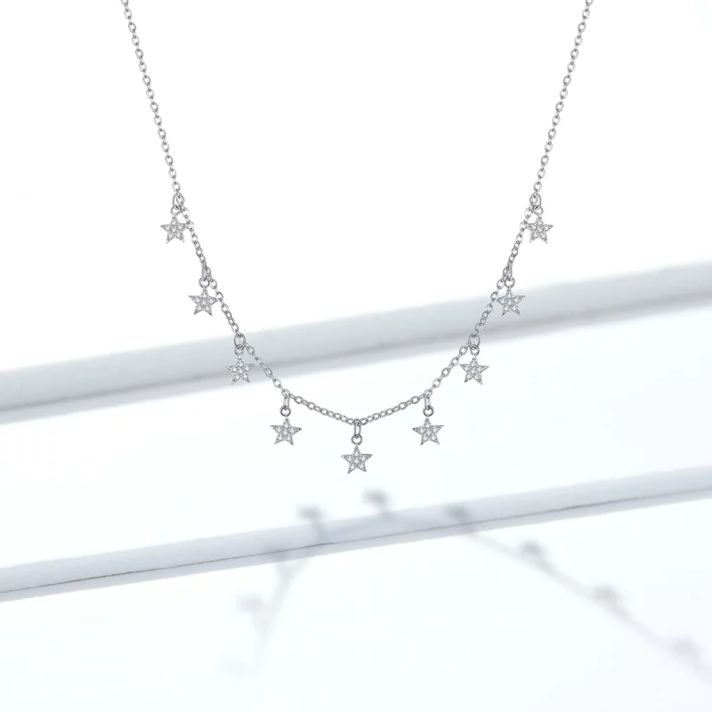 (image pour) Collier étoile de style Pandora - BSN116 - Afficher 9