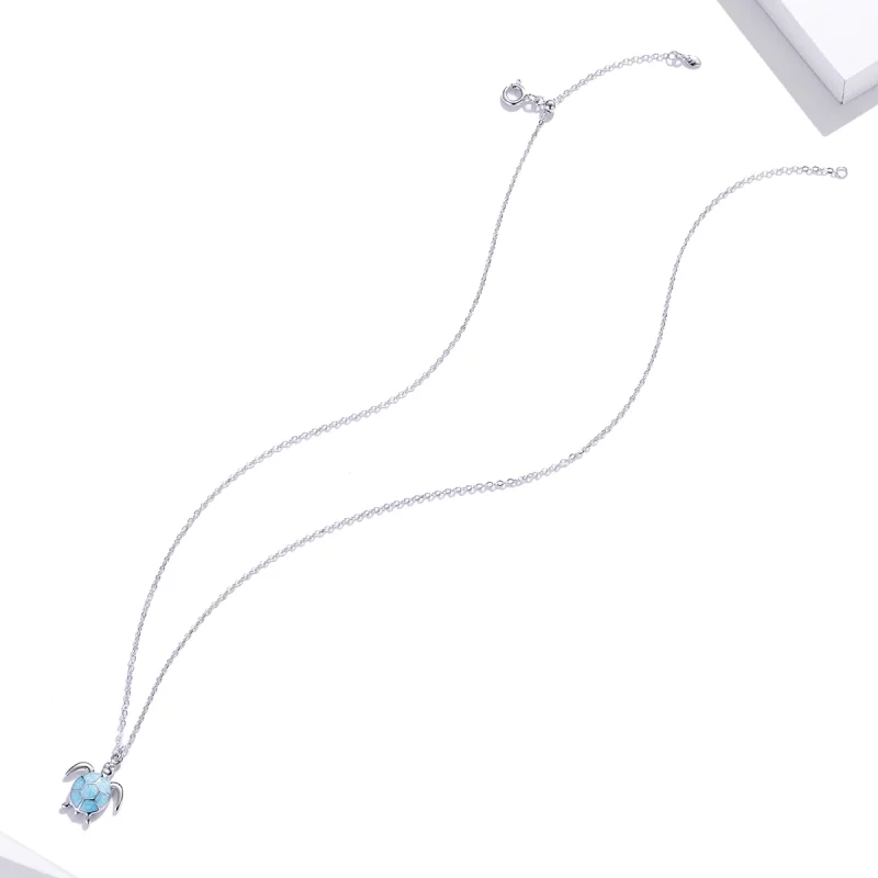 (image pour) Collier Tortue Bleue de Style Pandora - SCN446 - Afficher 5