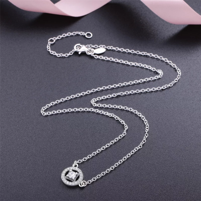 (image pour) Collier avec Pendentif Élégance Vintage - PANDORA - 590523CZ-45 - Afficher 2