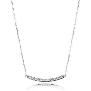 Collier à Barre Cœurs PANDORA - 397420CZ (image pour) Collier à Barre Cœurs PANDORA - 397420CZ