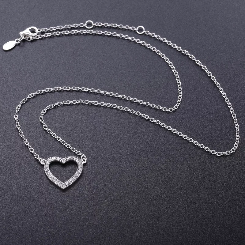(image pour) Collier Tendres coeur PANDORA - 590534CZ-45 - Afficher 2