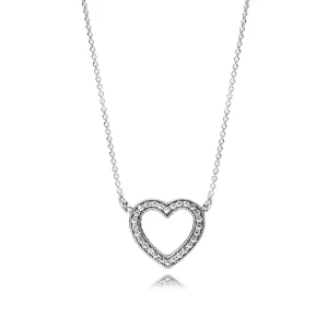 Collier Tendres coeur PANDORA - 590534CZ-45 (image pour) Collier Tendres coeur PANDORA - 590534CZ-45