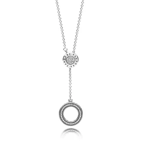 Collier Cœur Signature PANDORA - 397445CZ-70 (image pour) Collier Cœur Signature PANDORA - 397445CZ-70