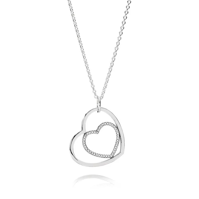 (image pour) Collier et Pendentif - PANDORA - 390364CZ-90