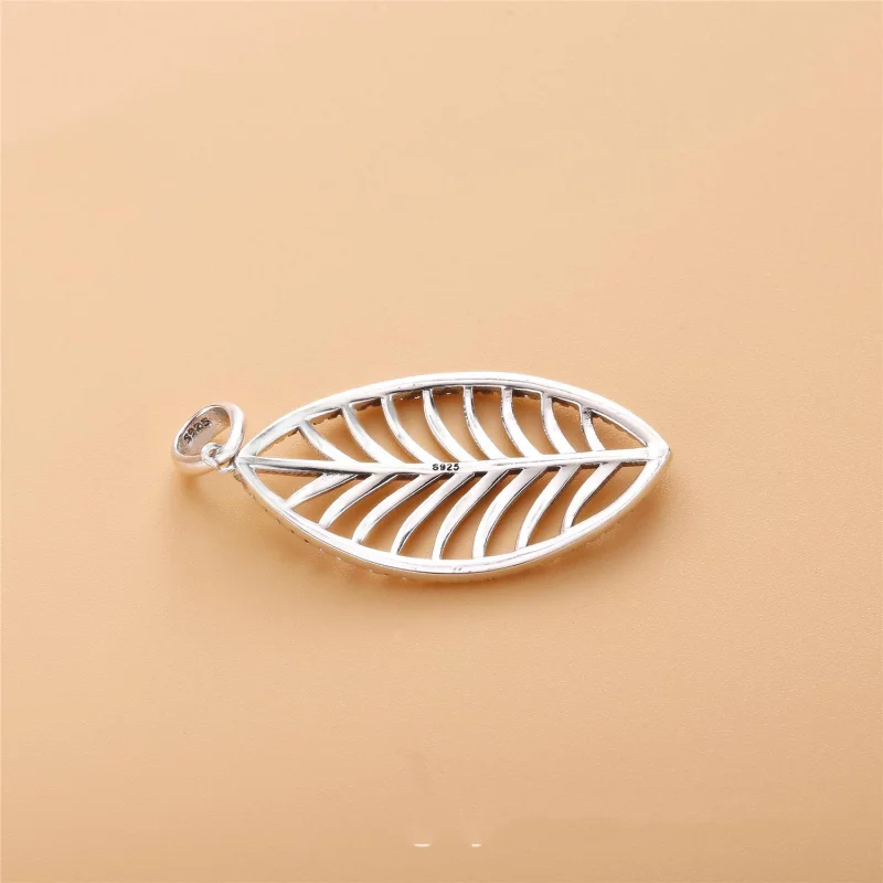 (image pour) Collier Feuilles pétillantes en Argent PANDORA France - 390370CZ - Afficher 2