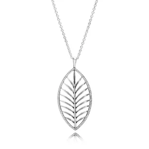 (image pour) Collier Feuilles pétillantes en Argent PANDORA France - 390370CZ