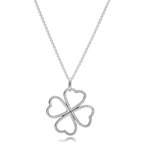 (image pour) Collier pandora trèfle - PANDORA - 390381CZ-90