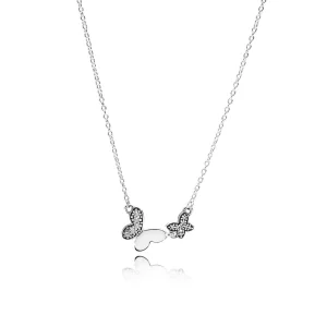 Collier PANDORA avec Pendentif Papillon, cz - 590520CZ-45 (image pour) Collier PANDORA avec Pendentif Papillon, cz - 590520CZ-45