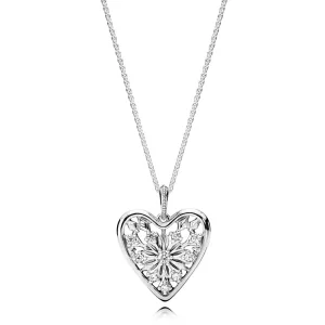 (image pour) Collier Pendentif Cœur de l’Hiver - 396369CZ-80 - Colliers et pendentifs | PANDORA