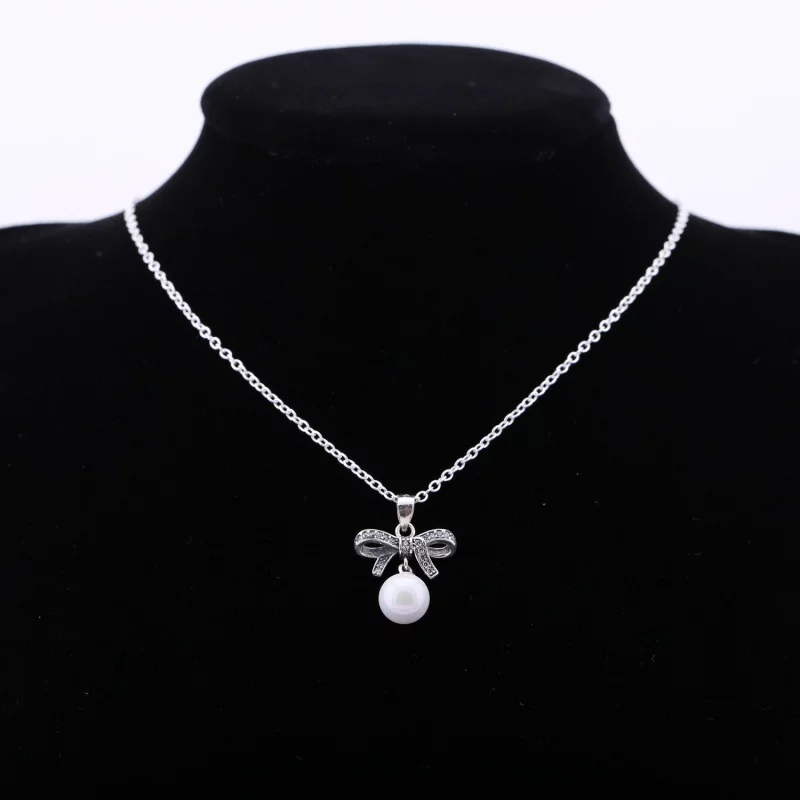 (image pour) Pendentif Tendres Sentiments, perle de culture - PANDORA - 390380P-70 - Afficher 2