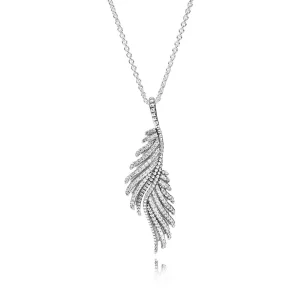 Collier Plumes Majestueuses - PANDORA - 390373CZ-70 (image pour) Collier Plumes Majestueuses - PANDORA - 390373CZ-70