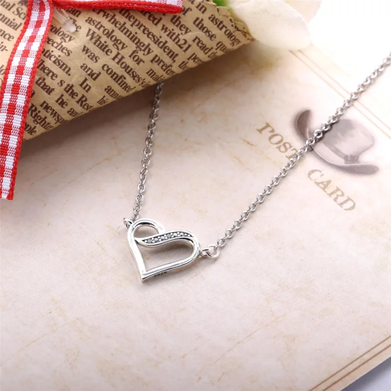 (image pour) Collier Rubans de l'Amour - PANDORA - 590535CZ-45 - Afficher 2