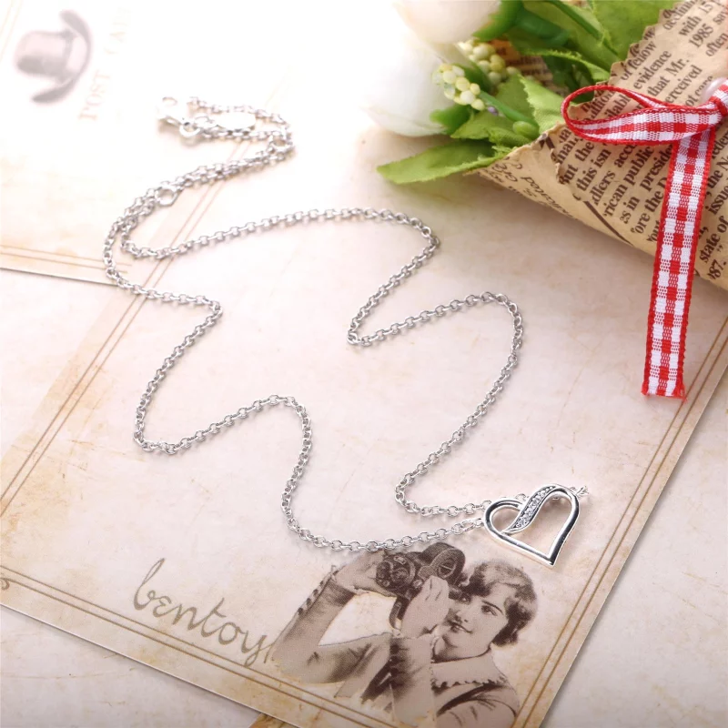 (image pour) Collier Rubans de l'Amour - PANDORA - 590535CZ-45 - Afficher 4